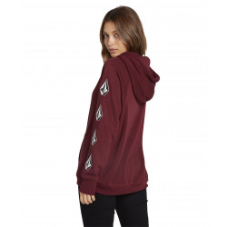 Volcom Deadly Stones Women's Hoodie Zinfandel