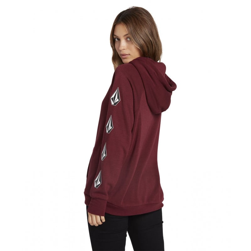 Buy Volcom Deadly Stones Women s Hoodie Zinfandel at Sick Skateboard Shop