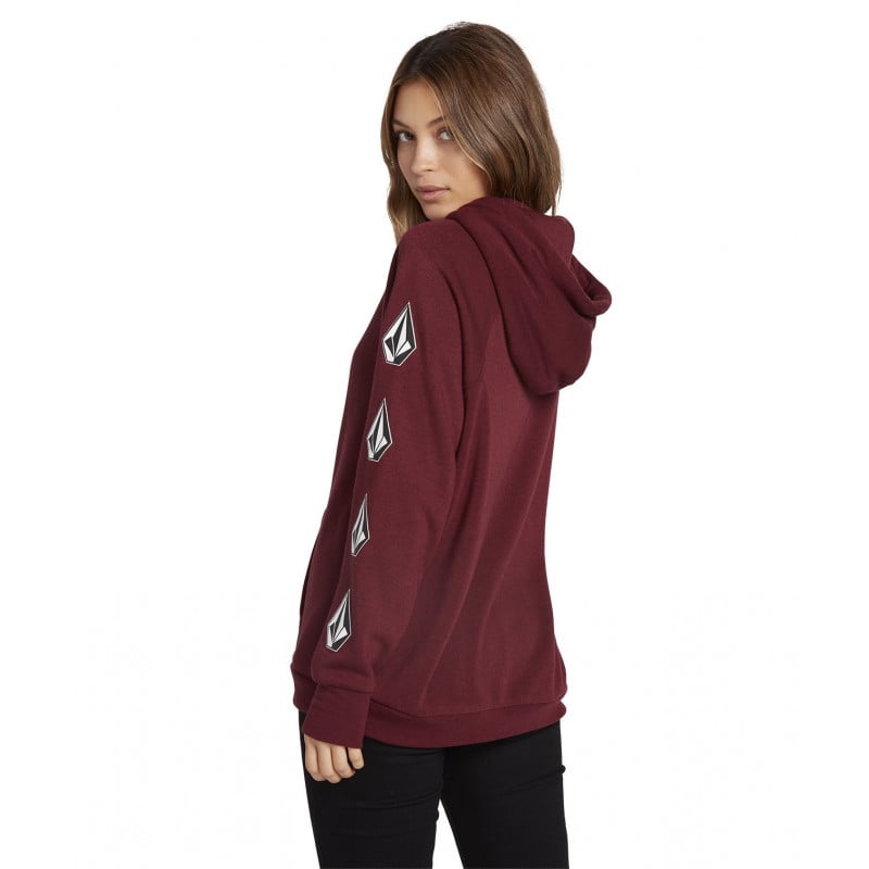 Volcom Deadly Stones Women's Hoodie Zinfandel