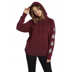 Volcom Deadly Stones Women's Hoodie Zinfandel