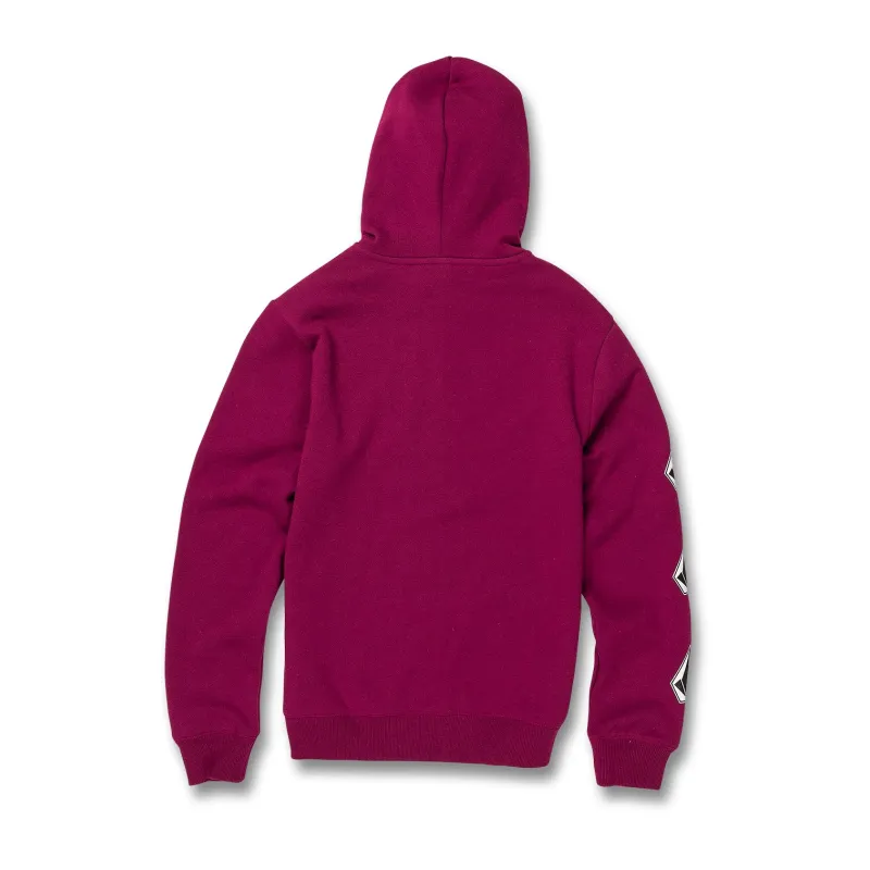 Volcom Deadly Stones Kids Zip Hoodie Plum