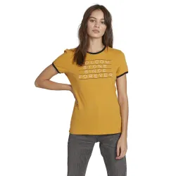 Volcom Keep Goin Ringer Women's T-Shirt Dijon