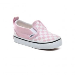 Vans Slip-On V Toddler Scarpe Checkerboard Lilac Neve/True White