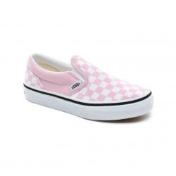 Vans Classic Slip-On Kids Shoes (Checkerboard) Lilac Snow/True White