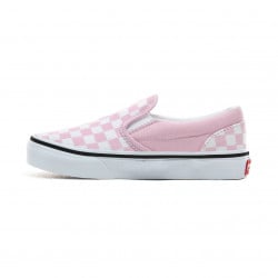 Vans Classic Slip-On Kids Schoenen (Checkerboard) Lilac Sneeuw/True White