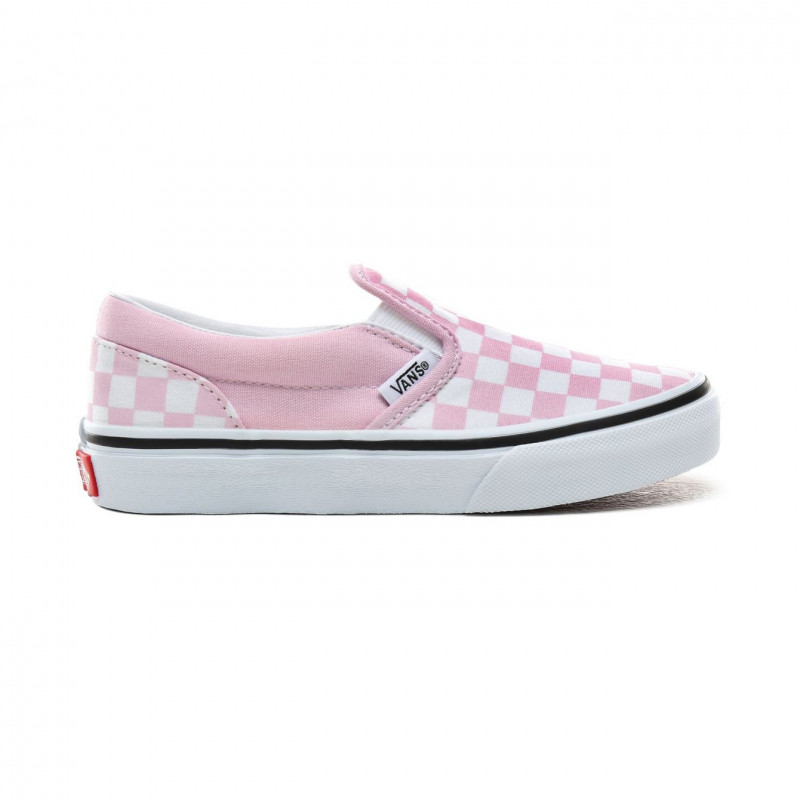 Vans Classic Slip-On Kids Shoes (Checkerboard) Lilac Schnee/True White
