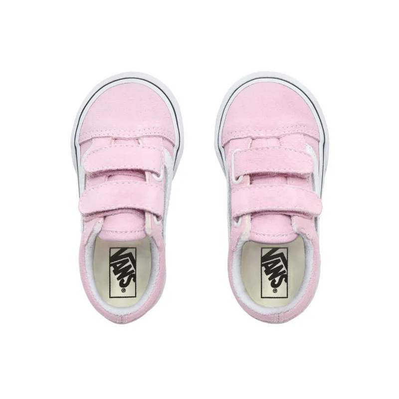 Vans Old Skool V Toddler Shoes Lilac Schnee/True White