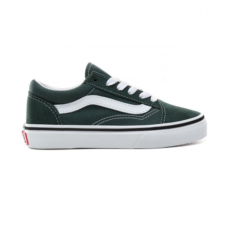 Vans Old Skool Kids Chaussures Trekking Green/True White