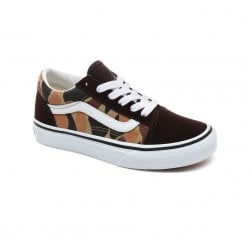 Vans Old Skool Kids Schoenen (Vintage Camo) Chocolate torte/True White