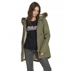 Volcom Less is more Women's Jacket Army Green Combo