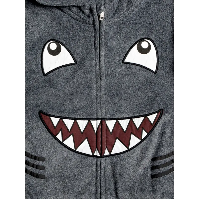 Quiksilver Fraser Coen Reversible Shark Zip Hoodie Tarmac Kids