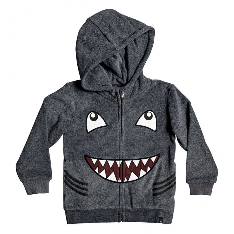 Quiksilver Fraser Coen Reversible Shark Zip Hoodie Tarmac Kids