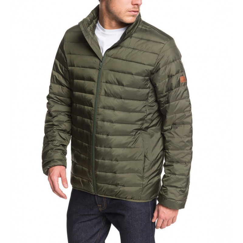 Buy Quiksilver Scaly Puffer Jacket Deep Depths at Sick Skateboard Shop