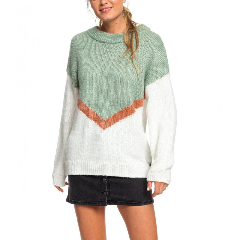 Roxy Trip For Two Women's Sweater Snow White Roxy Trip For Two Women's Sweater Snow White