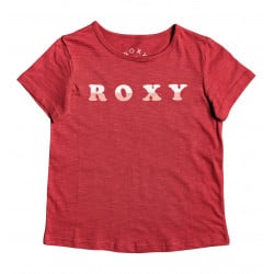 Roxy Sea And Love Kids T-Shirt Deep Claret