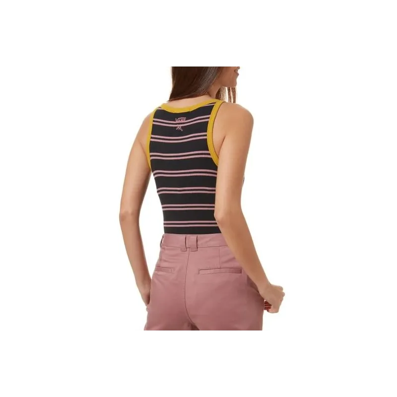 Vans Lizzie Armanto Stripe Women's Bodysuit Black-Golden Palm
