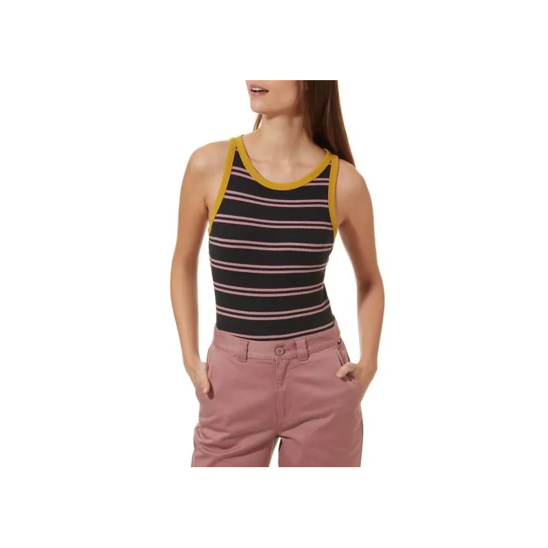 Vans Lizzie Armanto Stripe Women's Bodysuit Black-Golden Palm