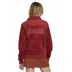 Volcom Oh My Cord Teddy Jacket Auburn