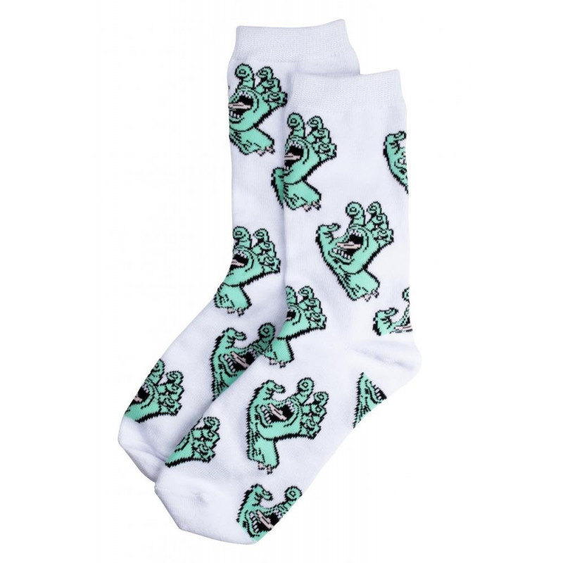Santa Cruz Multi Hand Women Sock White Santa Cruz Multi Hand Women Sock White
