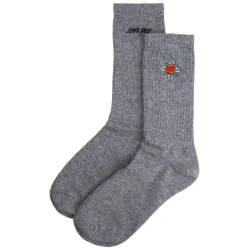 Santa Cruz Dressen Rose Kit Socks Charcoal Heather