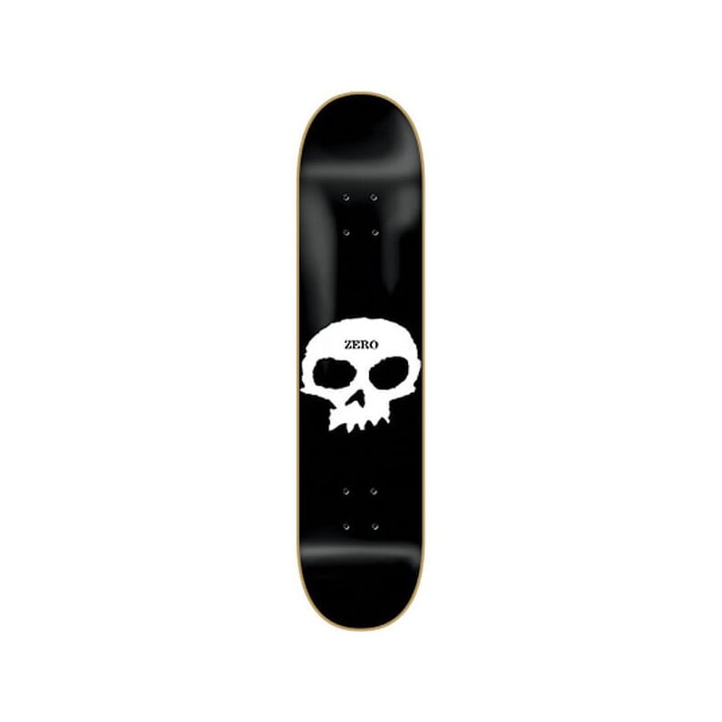 Zero Single Skull Black White 8.0" Deck