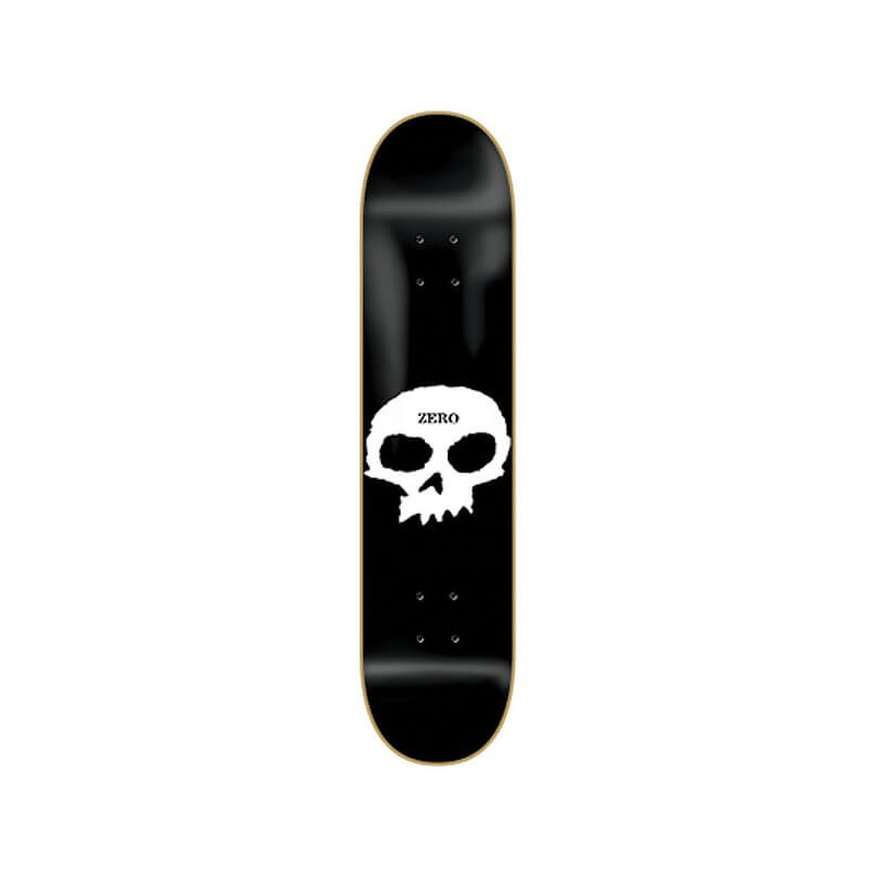 Zero Single Skull Black White 8.0" Deck Zero Single Skull Black White 8.0" Deck