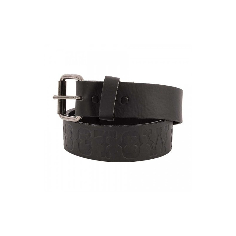 Dogtown Premium Leather Embossed Belt Black Dogtown Premium Leather Embossed Belt Black