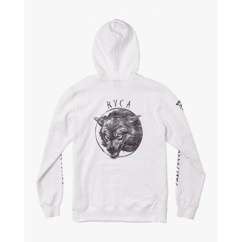 RVCA Anp Pack Hoodie Antique White