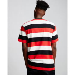 Element Primo Striped T-Shirt Fire Red