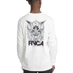 RVCA Screaming Bat Longsleeve White