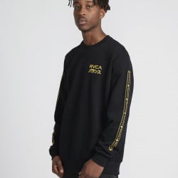 RVCA INT Haze Crew Black