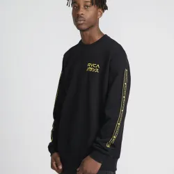 RVCA INT Haze Crew Black