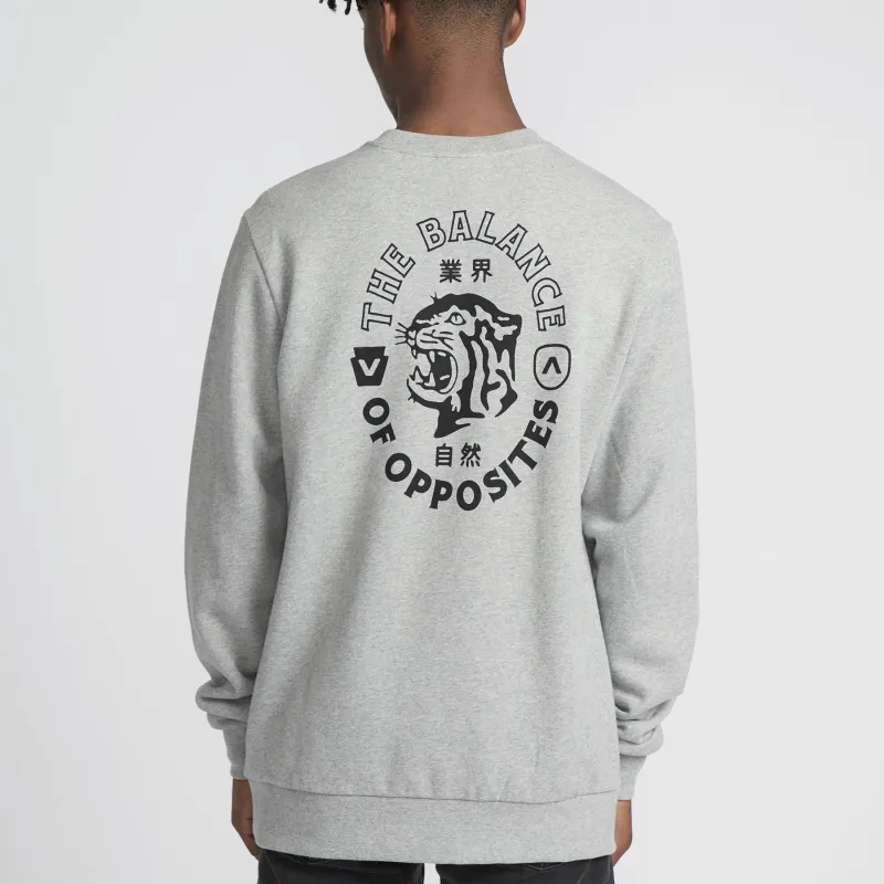 RVCA Siam Crew Heather Grey