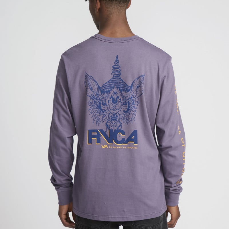 RVCA Screaming Bat Longsleeve Purple