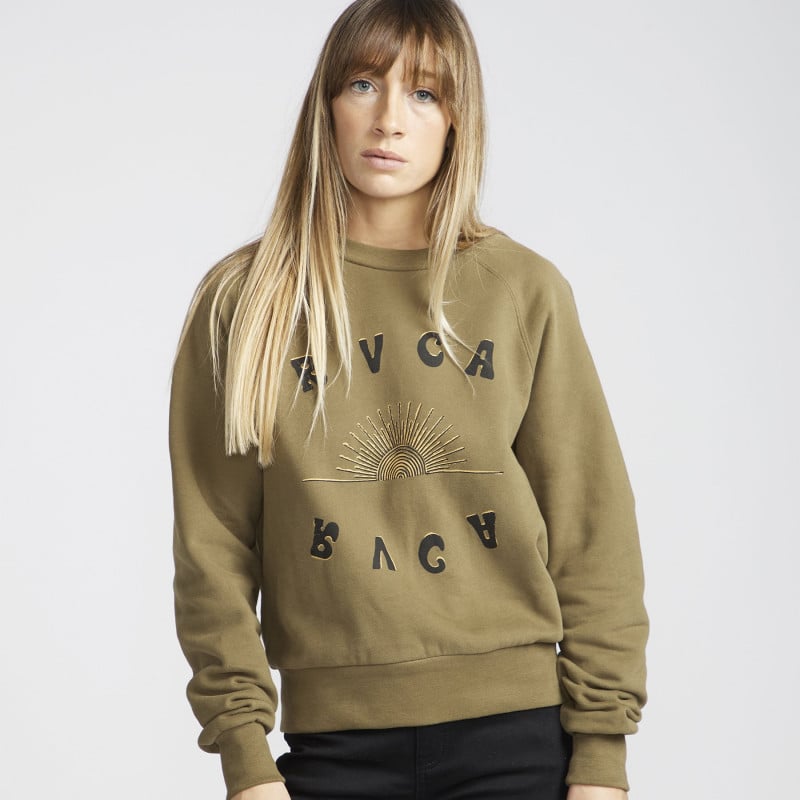 RVCA Sunshine Crew Brown