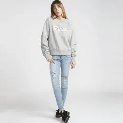 RVCA Slacker Crew Grey
