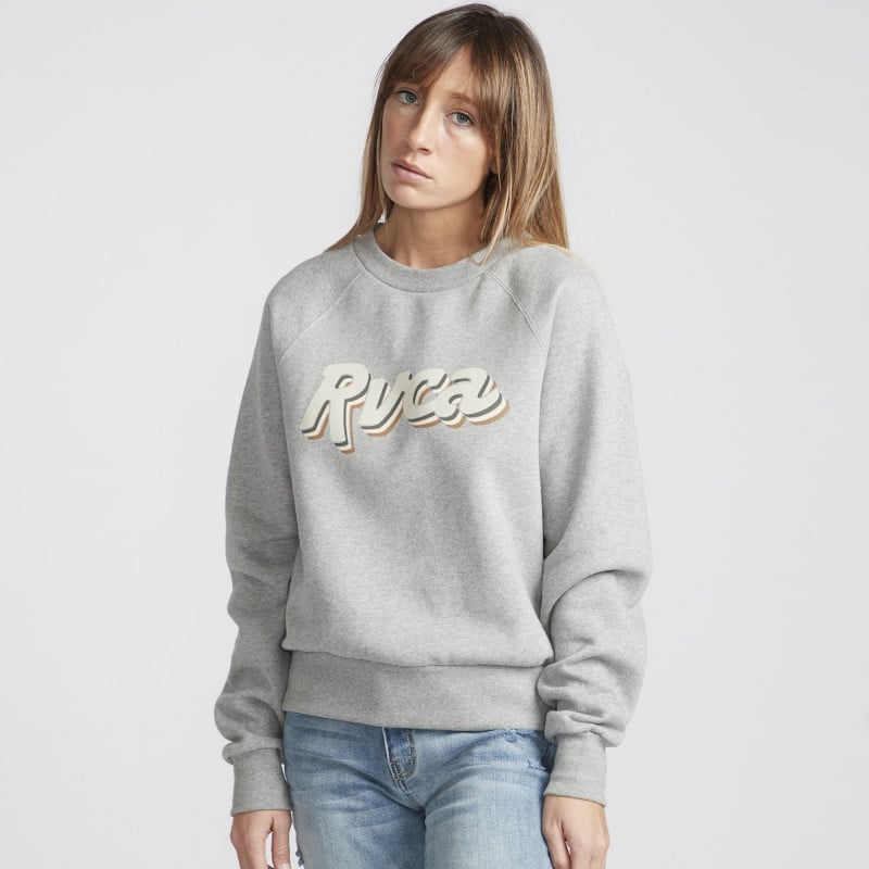 RVCA Slacker Crew Grey