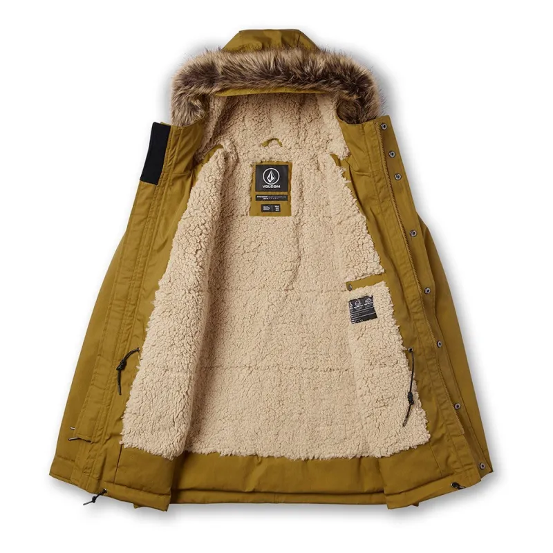 Volcom Lidward 5k Jacket Dark Khaki