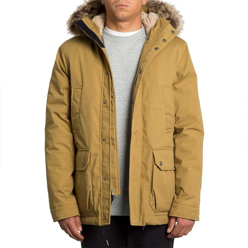 Volcom Lidward 5k Jacket Dark Khaki