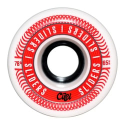 Cuei Sliders 65mm 78A White Red Wheels
