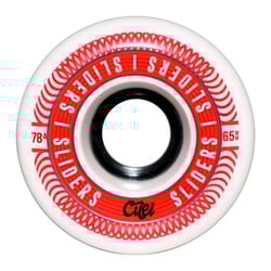 Cuei Sliders 65mm 78A White Red Wheels