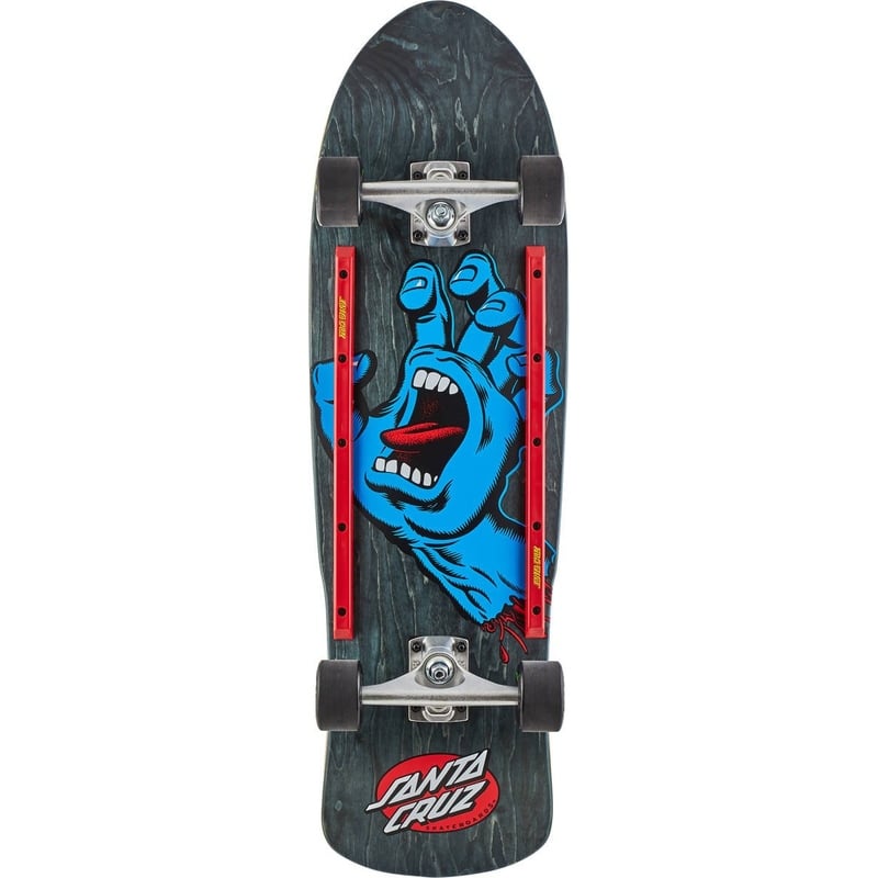 Santa Cruz Screaming Hand 80's Black Stain 9.4" - Complete Santa Cruz Screaming Hand 80's Black Stain 9.4" - Complete