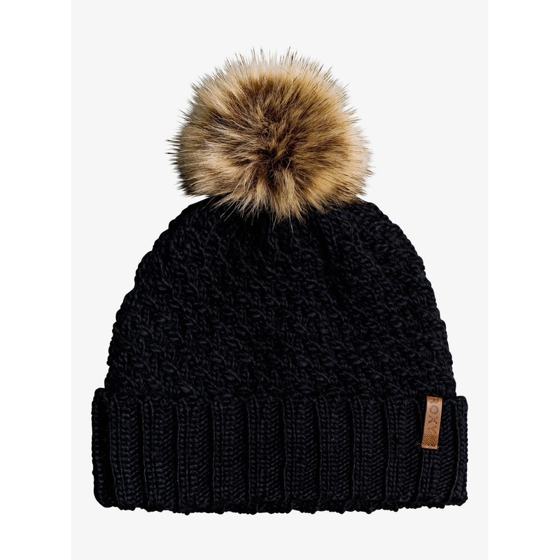 Roxy Blizzard Pom Pom Womens Beanie Black Roxy Blizzard Pom Pom Womens Beanie Black