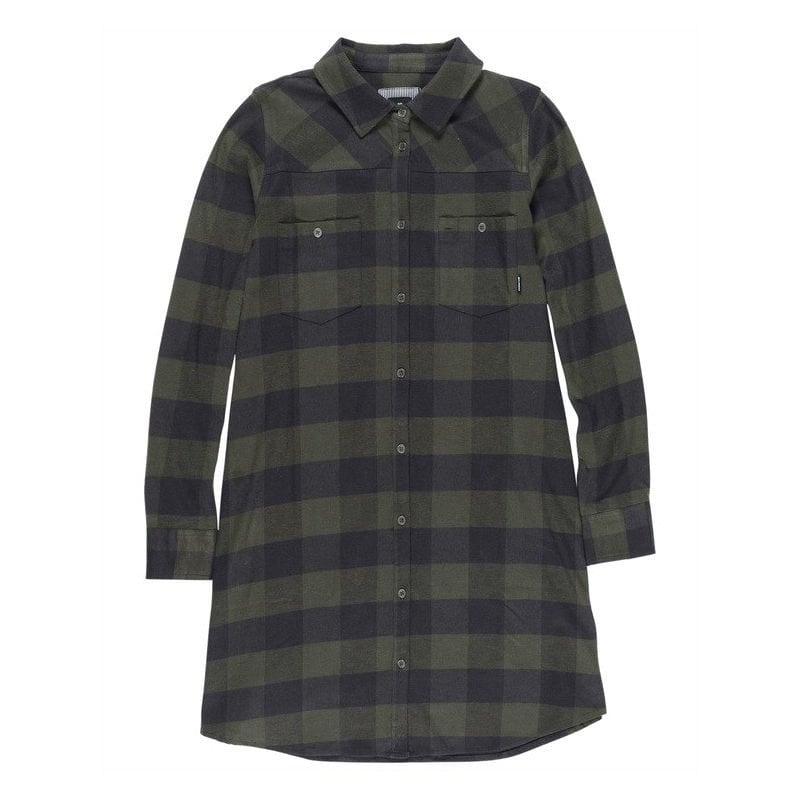 Element More To It Shirt Dress Olive Drab Element More To It Shirt Dress Olive Drab