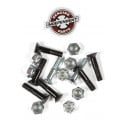 Independent Hardware 1" Black/Silver Phillips Bolts