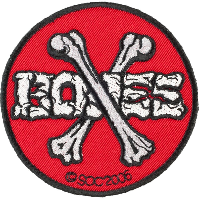 Powell Peralta Cross Bones 3.5" Patch Red Powell Peralta Cross Bones 3.5" Patch Red
