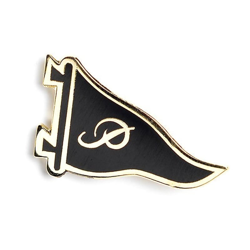 Primitive Pennant Lapel Enamel Pin Gold Primitive Pennant Lapel Enamel Pin Gold