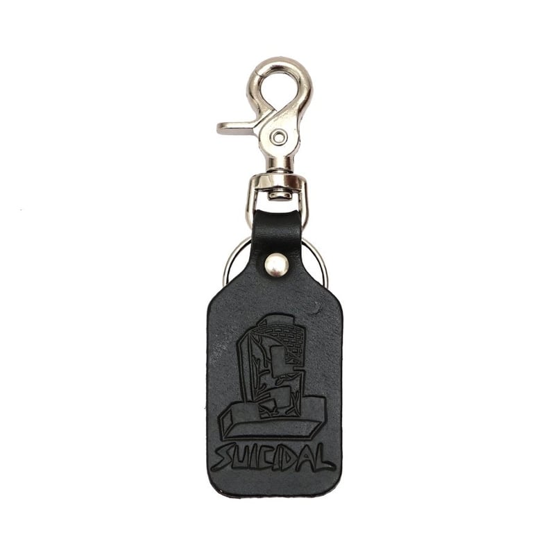 Suicidal Leather Clip-on Keychain Suicidal Leather Clip-on Keychain