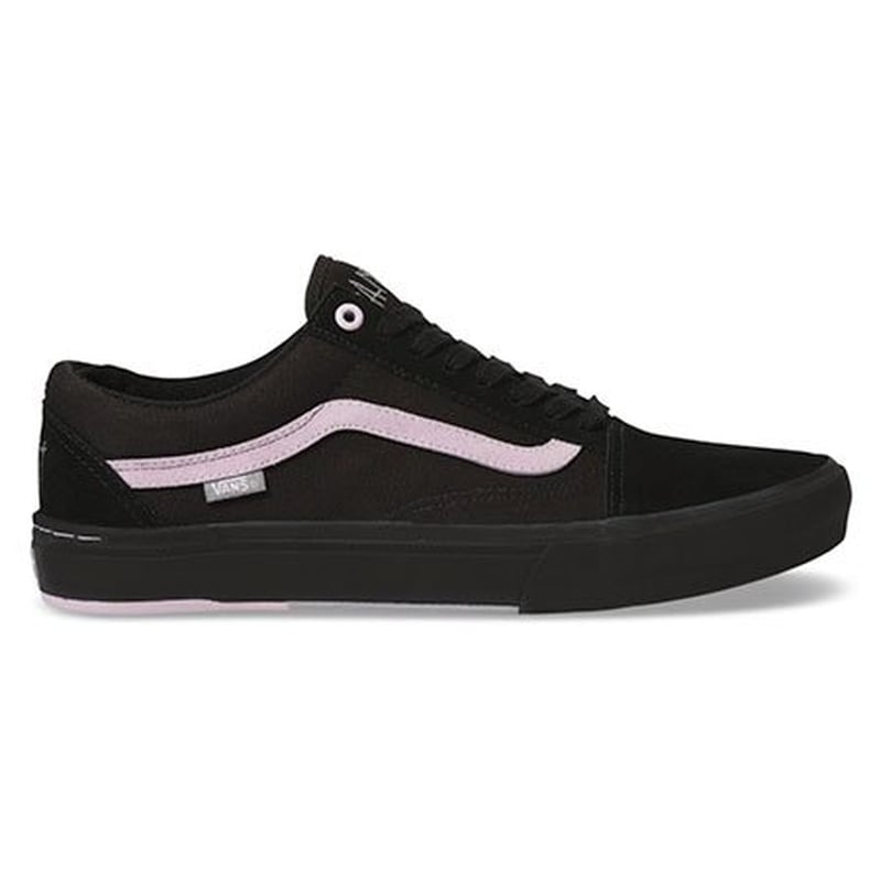 pink and black shoe