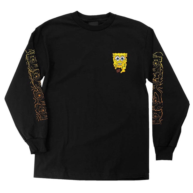 Santa Cruz Spongebob Melt Longsleeve Black Santa Cruz Spongebob Melt Longsleeve Black